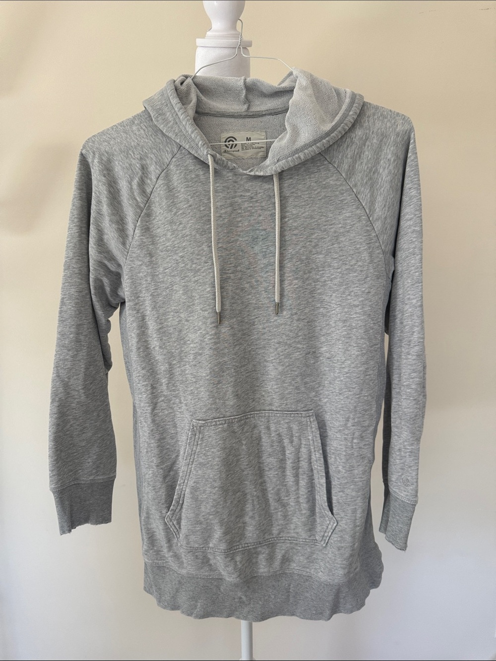 Champion Light Gray Pullover Hoodie Sweatshirt